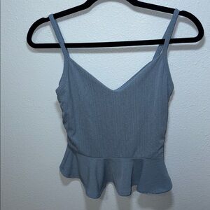 🛍Blue tank top semi dressy